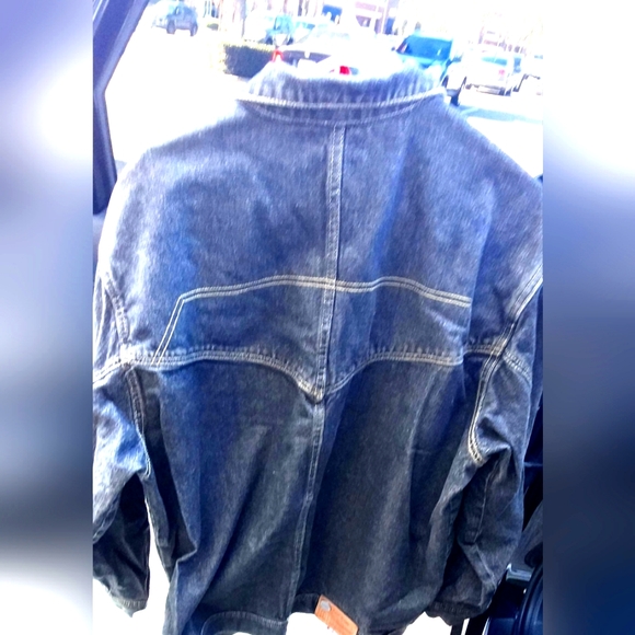 JNCO Rare Vintage Black Reconstructed Denim,  Embroidered Jacket /Size X… - Picture 4 of 11